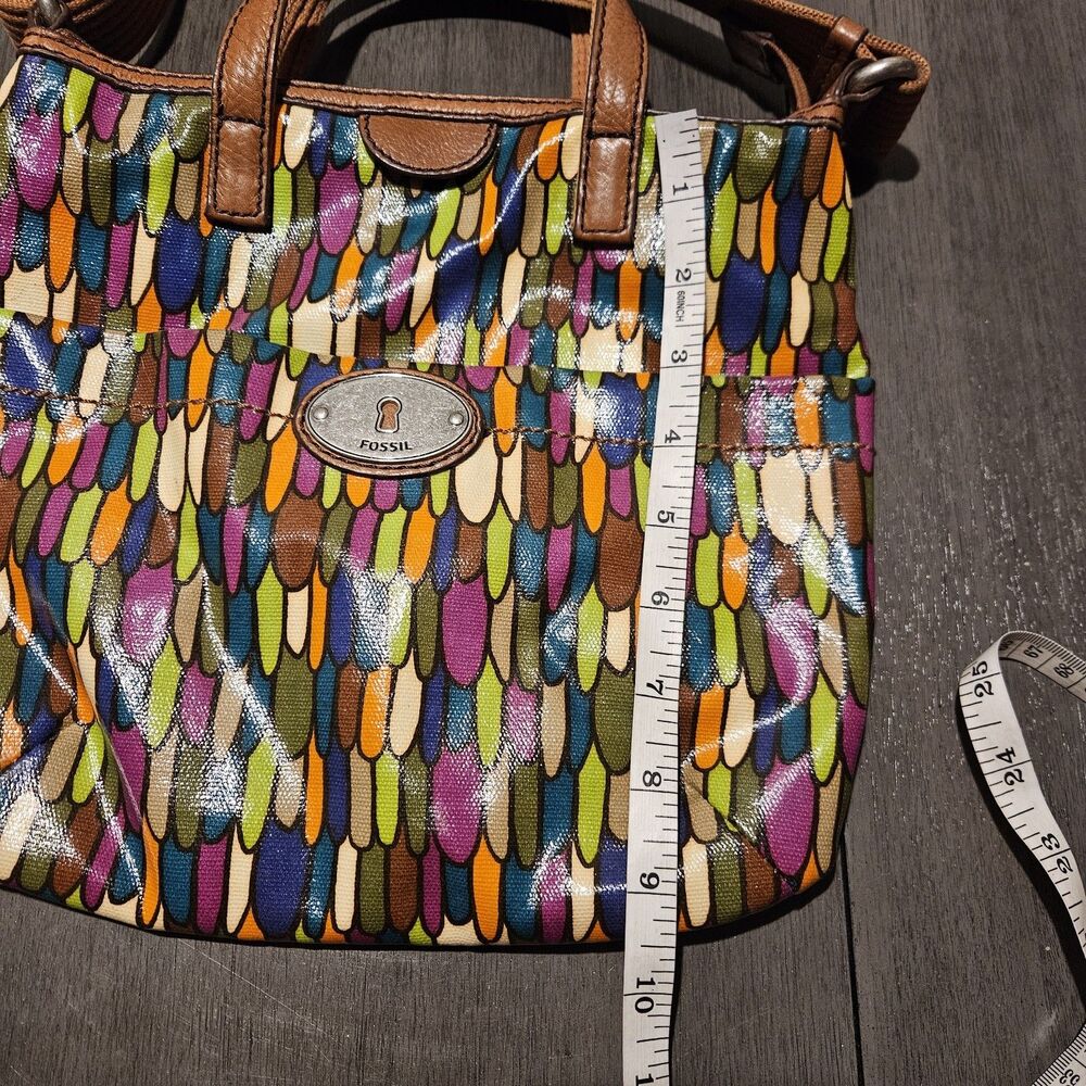 Fossil Calypso Key Per Multi Color Feather Print … - image 3